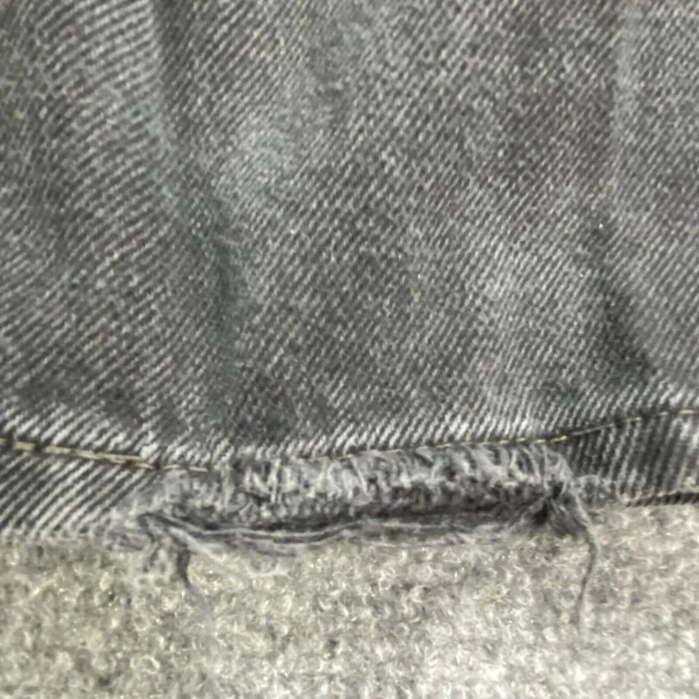 Vintage Y2K Levi's 505 Jeans Mens 36x32 Black Distressed Grunge Streetwear Retro
